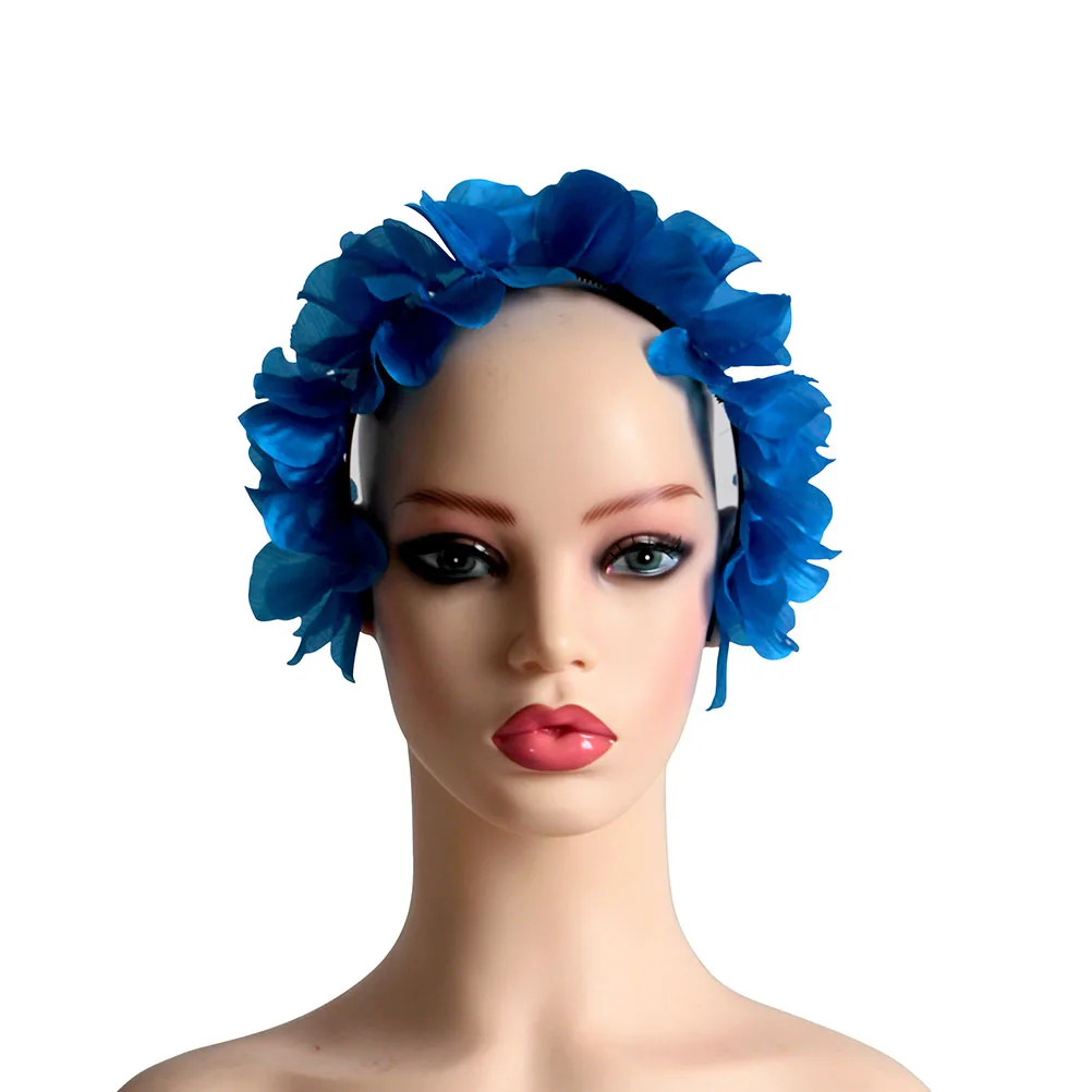 

6 Pcs Headb For Hawaiian Party Headb Women Flower Wreath Party Headdress Beach Tropical Decorations Hair Hoops Accessories