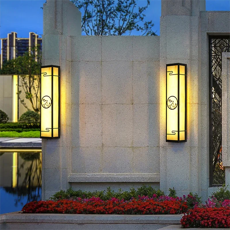 PLLY Contemporary LED Outdoor Wall Lamps Simplicity Waterproof Balcony Hallway Courtyard Villa Gate Hotel