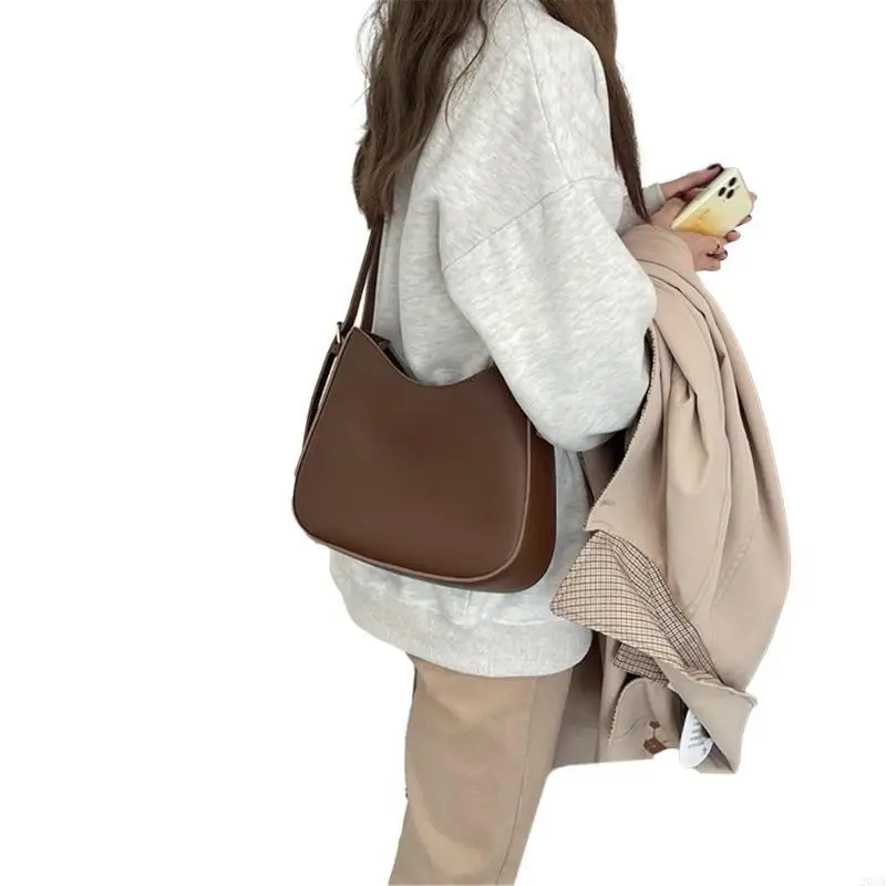 

2023 Crossbody Bag Vintage PU Armpit Bag Large Capacity Shoulder Bag for Women Girl Bag Fashion Underarm Bag 20CA