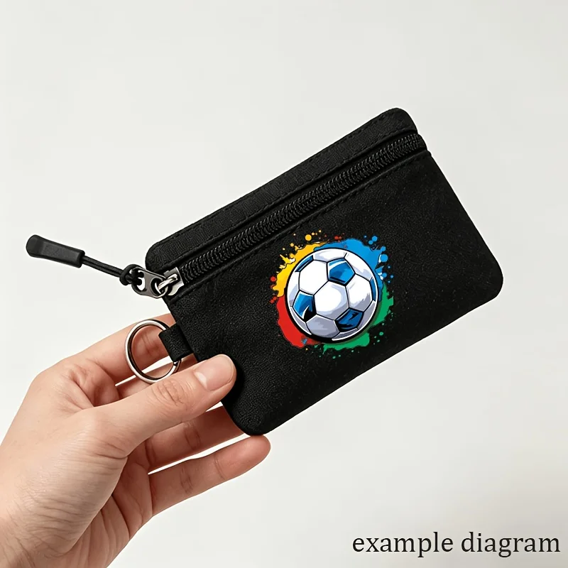 8/16PCS Personalized Photo Logo Coin Purse Key Pouch Zipper Wallet Card Holder Keychain Bag for Wedding Party Business Gifts