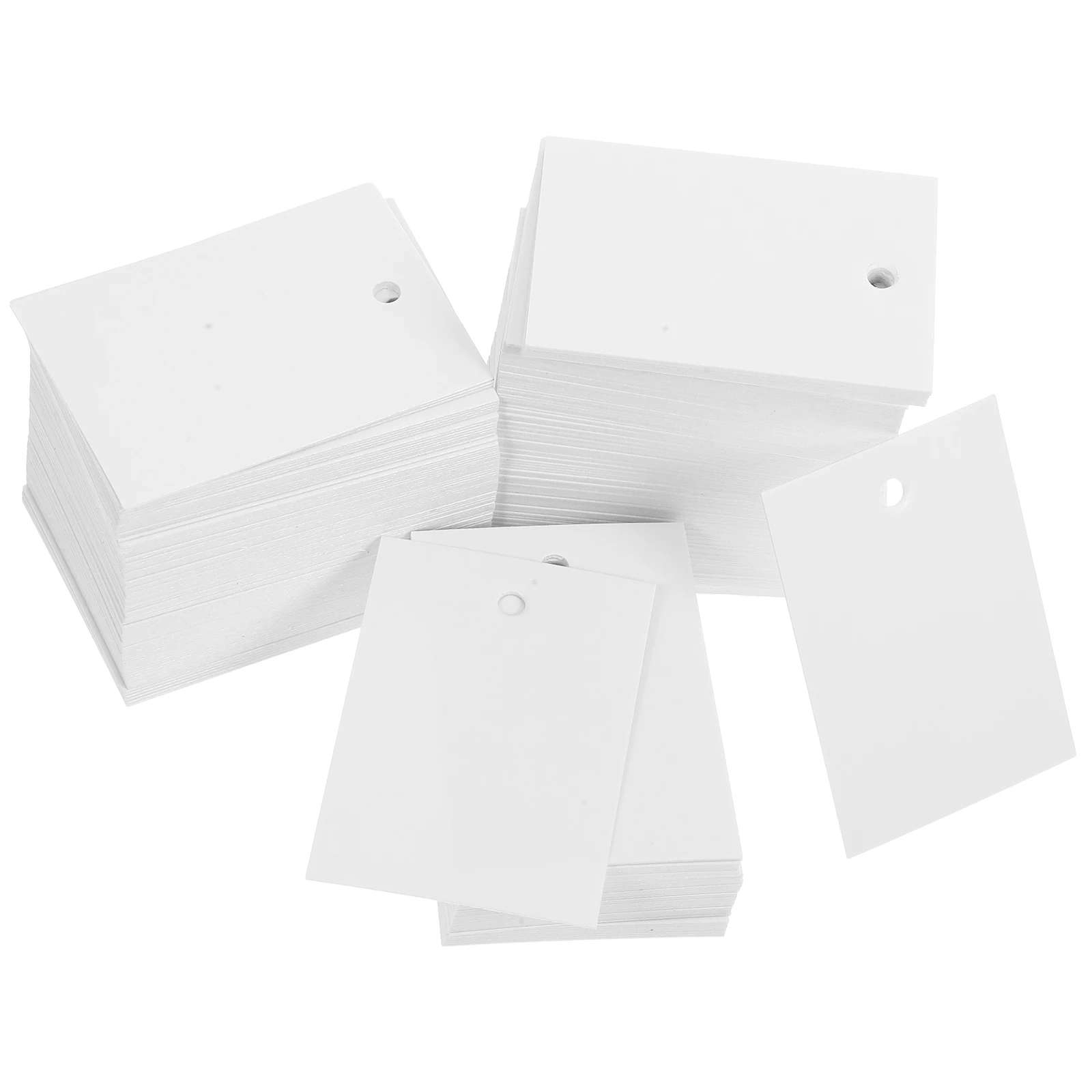 

250pcs Blank 3 5x5CM White Paper Clothing Labels Price Tags for Small Business Large Capacity Versatile Use Clothing Hanging