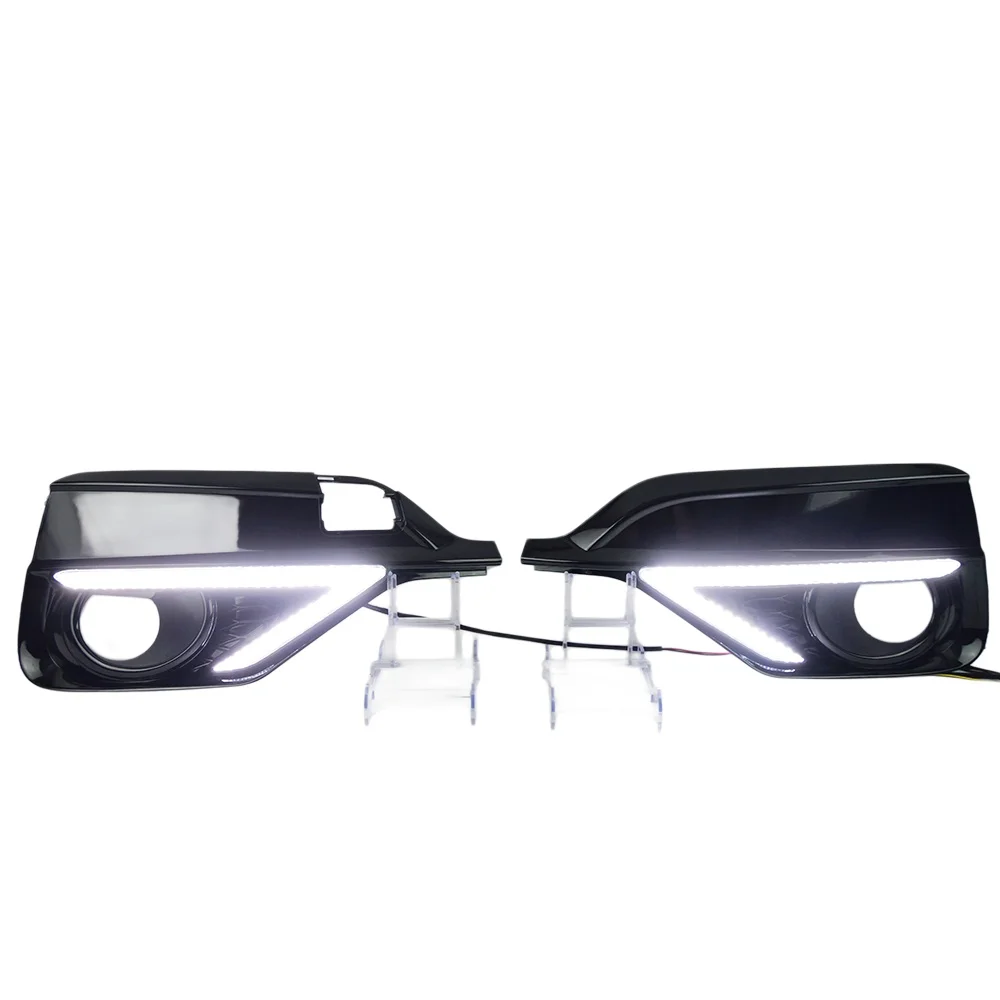 Daytime Running Light DRL For Honda Fit Rs 2018 Seven Shape Dual Color Dynamic Lighting