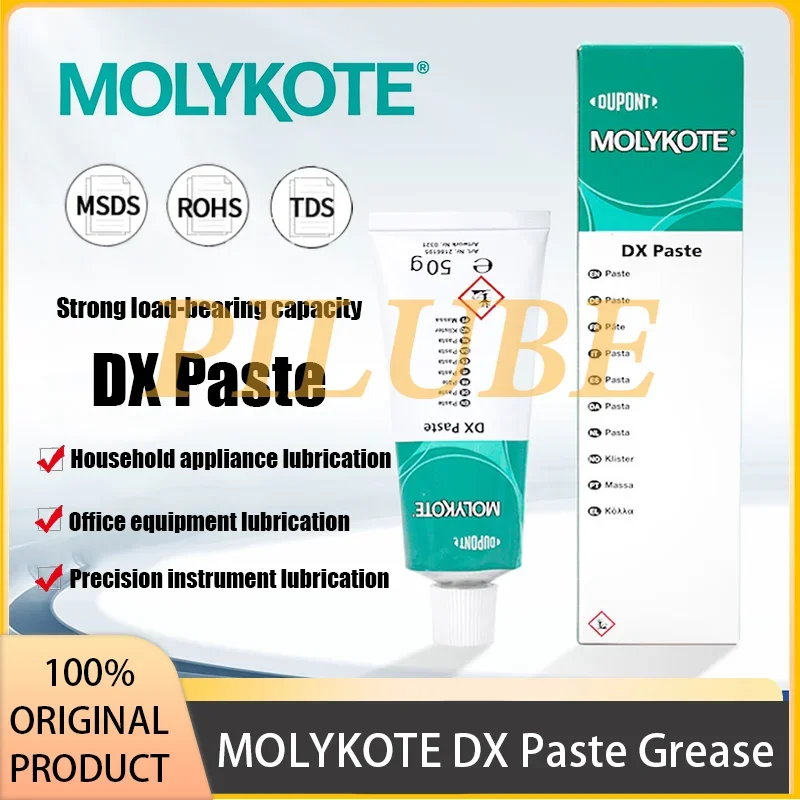 Pasta Molykote dx para Engrenagem Plástica Lubrificante Branco Alta Temperatura Graxa Anti-permear Produto Original 20g 50g 1kg