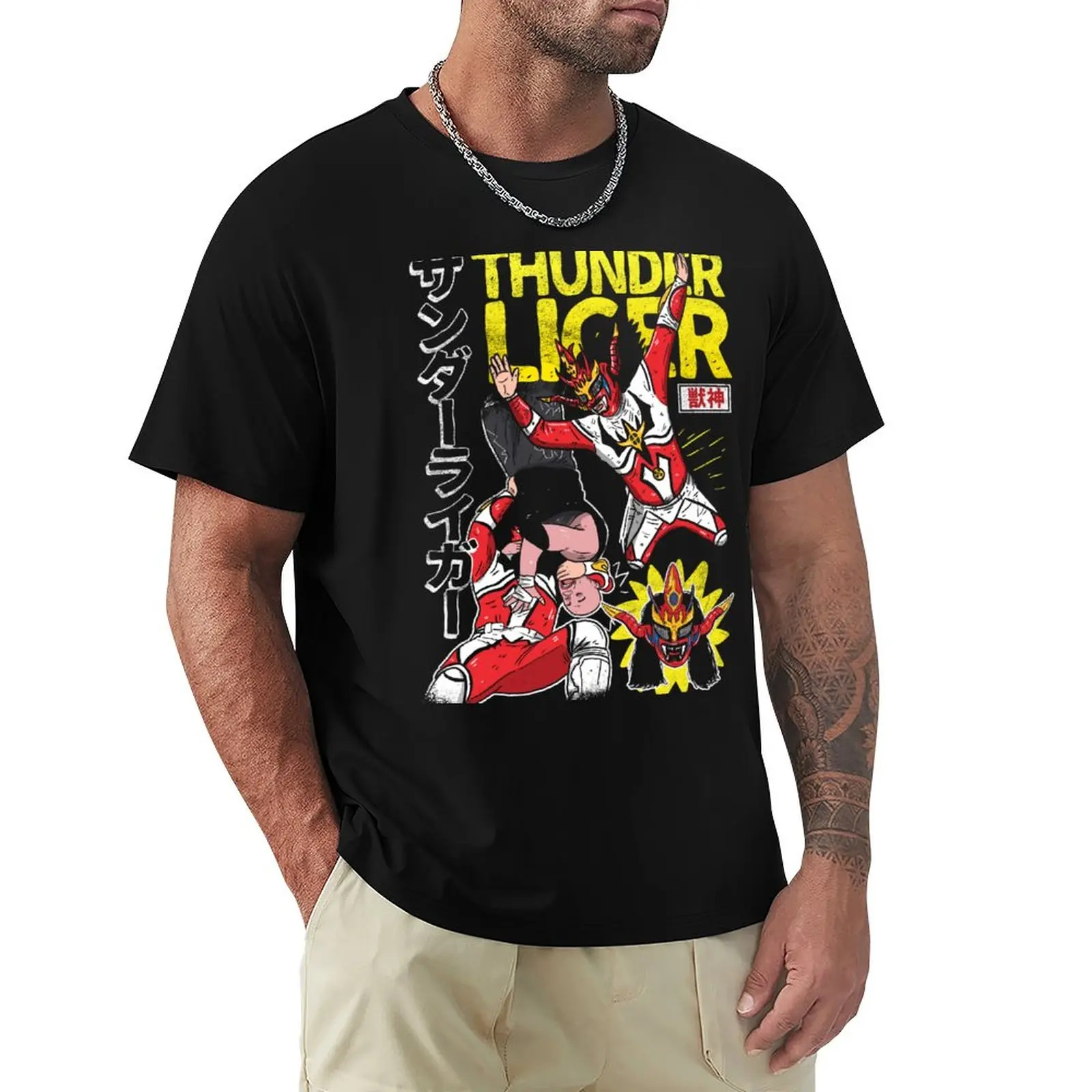 Jushin 'Thunder' F'N Liger T-Shirt funny t shirt sweat shirts slim fit t shirts for men