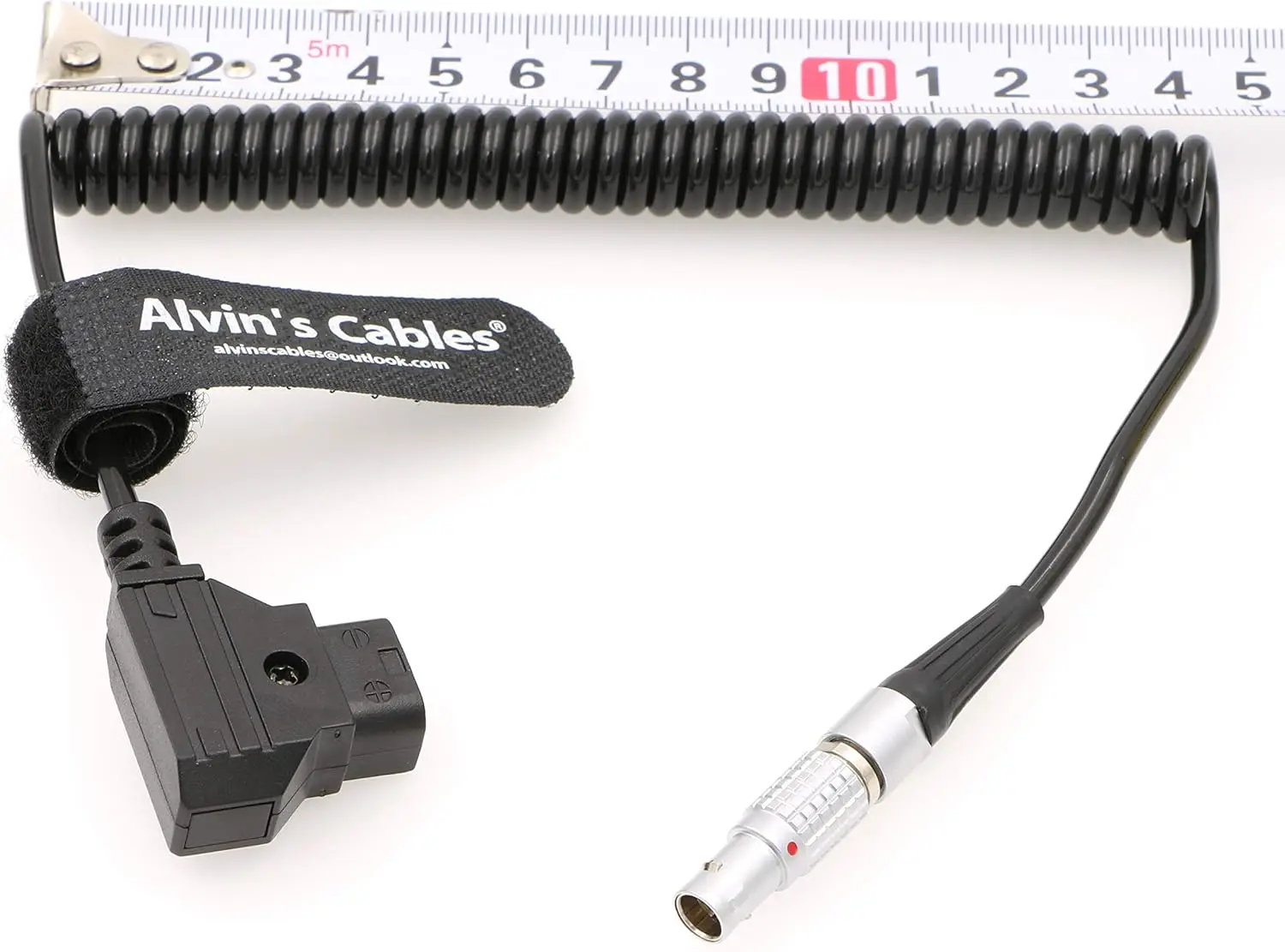 Imagen 3: Alvin's Cables Cable de alimentación para SmallHD Teradek D-tap a cable en espiral macho de 2 pines