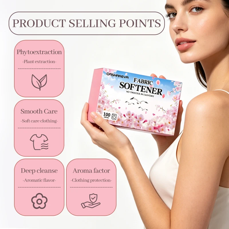 CASHAREYA Dryer Sheets 40pcs Fabric Softener for Dryers Anti Static Wrinkle Reducer Lasting Fresh Scent Laundry Fragrance