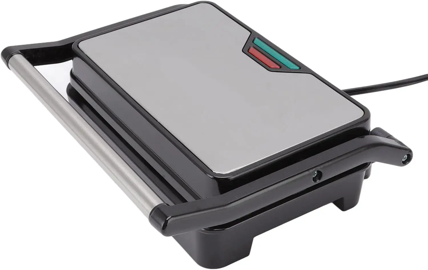 صانع بانيني 850 وات تسخين مزدوج الجوانب سهل التنظيف، ماكينة ضغط بانيني للشواية، قابس أمريكي 110 فولت