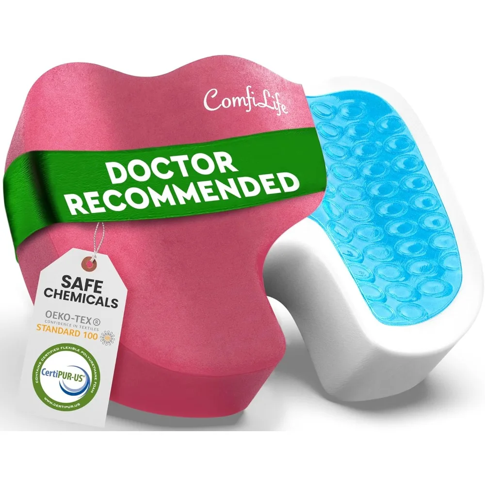 

Подушка сиденья премиум-класса из геля и пены с эффектом памяти — рекомендуемая подушка для офисного кресла «Доктор», подушка для автомобильного сиденья — подушки для комфорта