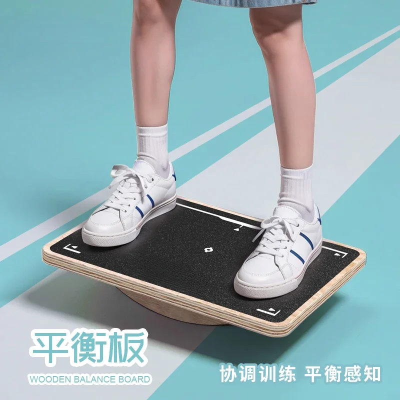 wooden balance board square fitness balance table trainer