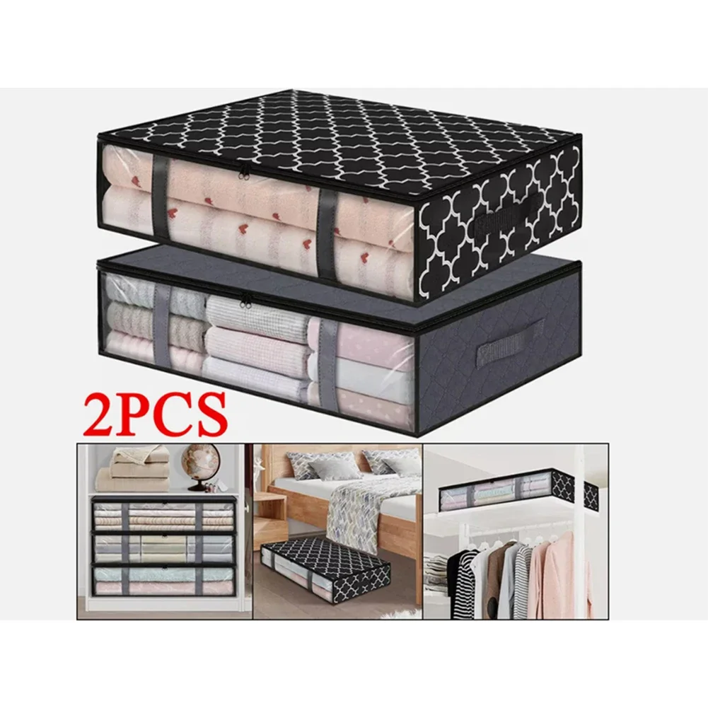 Closet Storage Bags Clothes Storage Bags Clear Window High-quality Fabric Odor-free PVC Material Organizing Closet