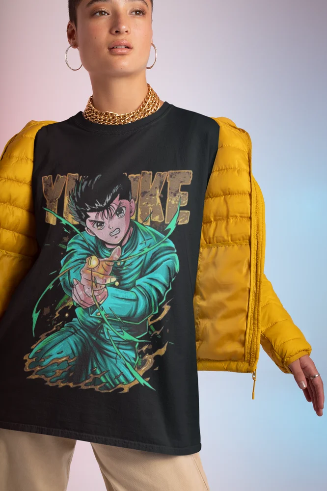 يو يو هاكوشو تي شيرت يوسوكي أوراميشي تي شيرت كيوبارا كوراما هايل قميص أنيمي