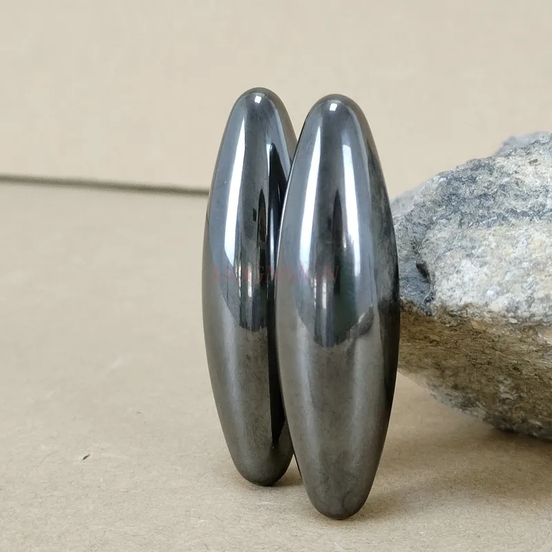 Mainan batu Magnet Oval, sepasang batu Magnet bel lucu