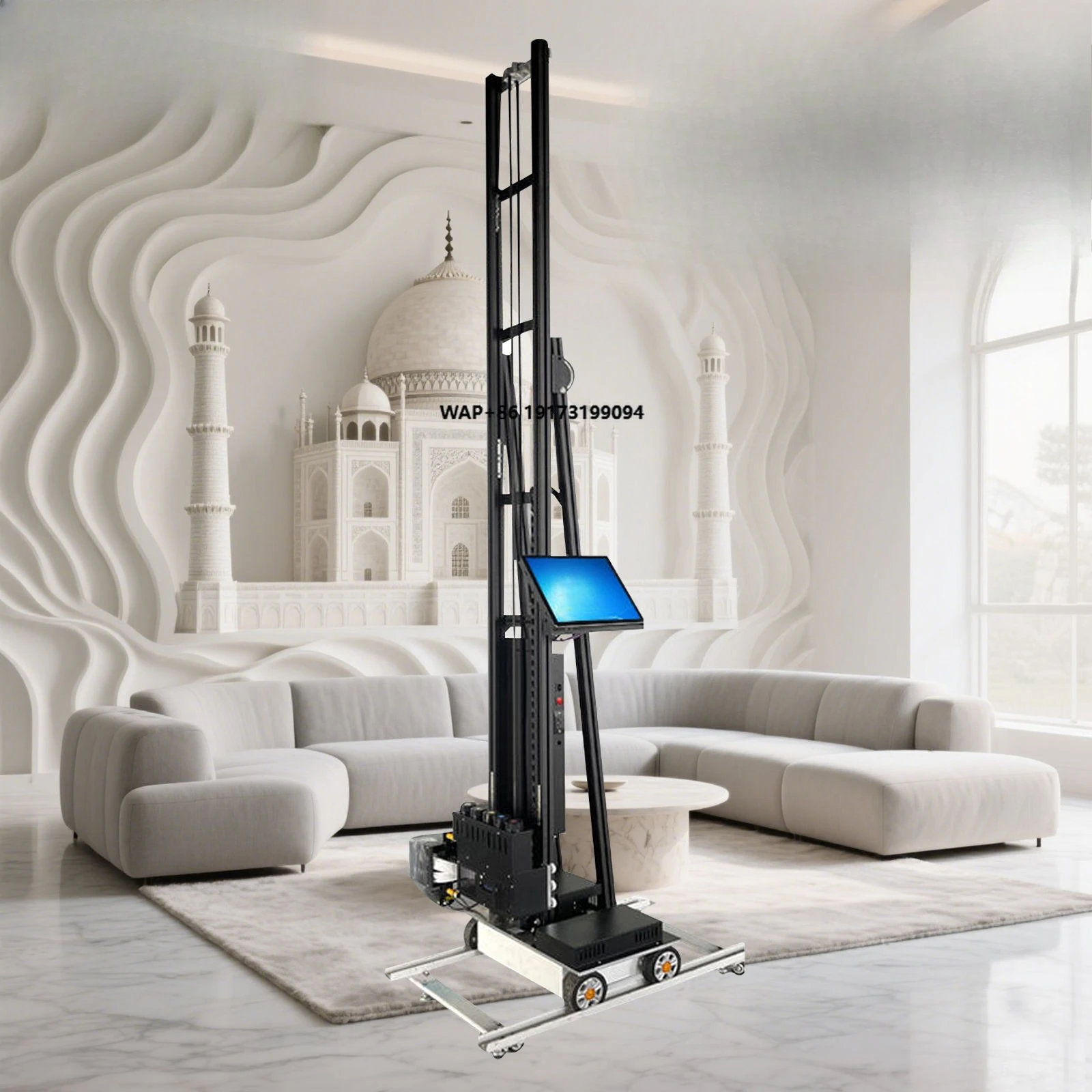 Printava Vertical Wall Printer 3d Wall Printer Machine Uv Ink Imprimante Murale Art Interior and Exterior Decoration