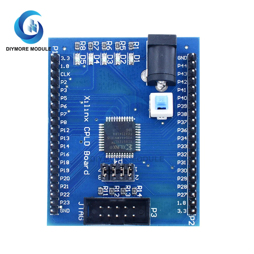 Xilinx XC9572XL CPLD Development Board Brassboard Learning Board JTAG Interface DC Power Supply with Switch