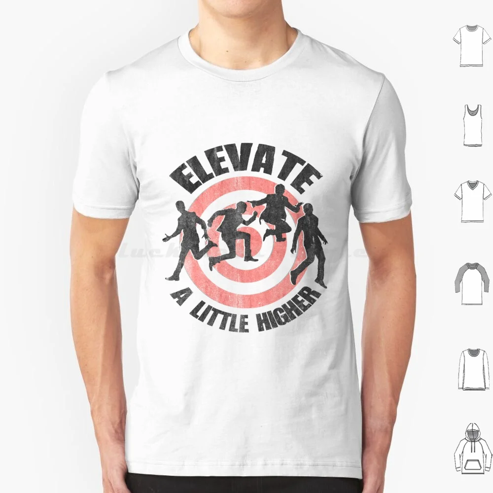 Camiseta Elevate (aspecto desgastado), talla grande, 100% algodón, Big Time Rush Btr Rush, banda grande Carlos Music James Logan Time Kendall