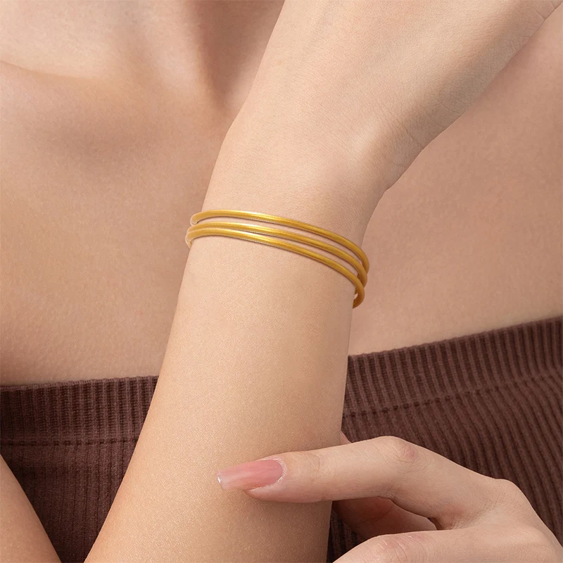 Thin Silicone Jelly Bangles For Women Tube Trendy Holiday Gifts Fashion Jewelry New Hot Sales Styles Accessories Party C1394