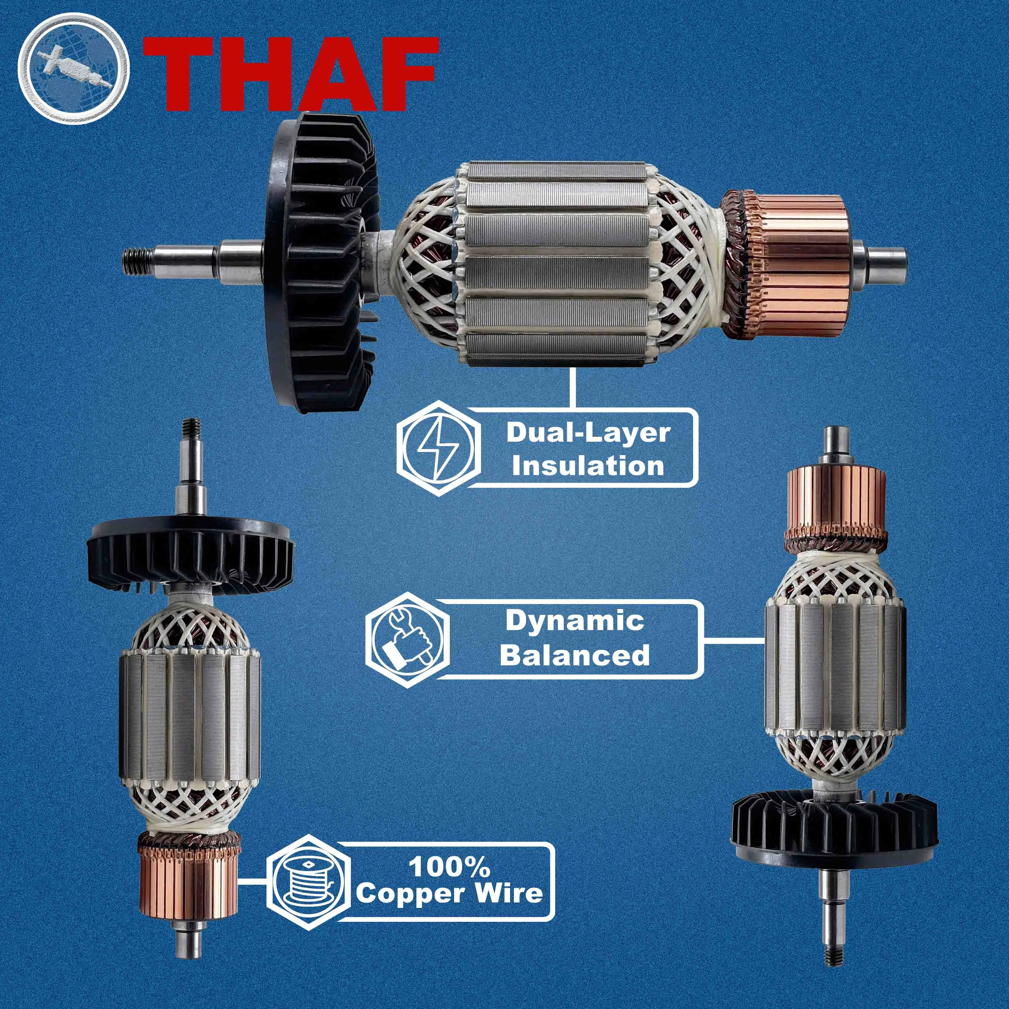 ORIGINAL MAKITA® Anker Rotor Motor für GA4540 + GA5040 Nr.: 515364-4 EUR 61,97 - DE ORIGINAL MAKITA® Anker Rotor Motor für GA4540 + GA5040 Nr.: 515364-4 EUR 61,97 - DE