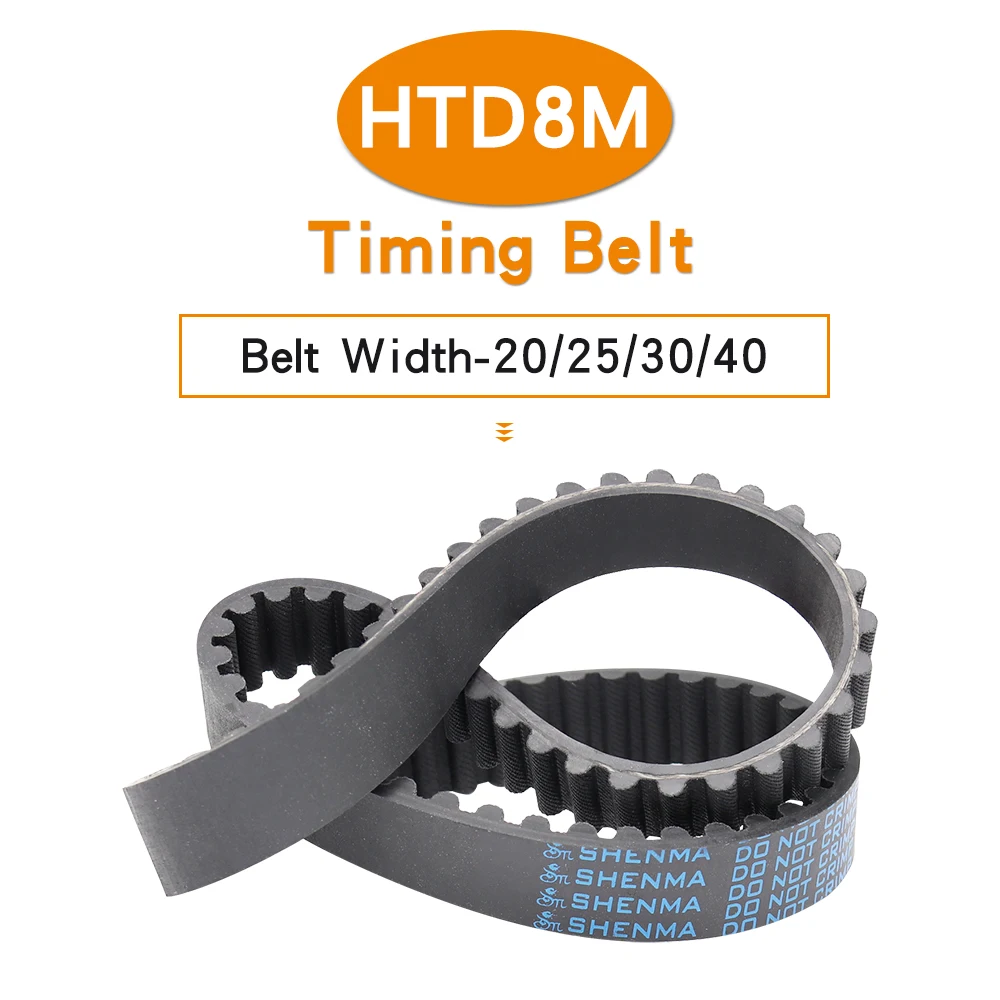 Synchronous Belt HTD8M-1328/1336/1344/1352/1360/1368/1376/1384/1392/1400/1408 Closed Loop Timing Belt Width 20/25/30/40 mm