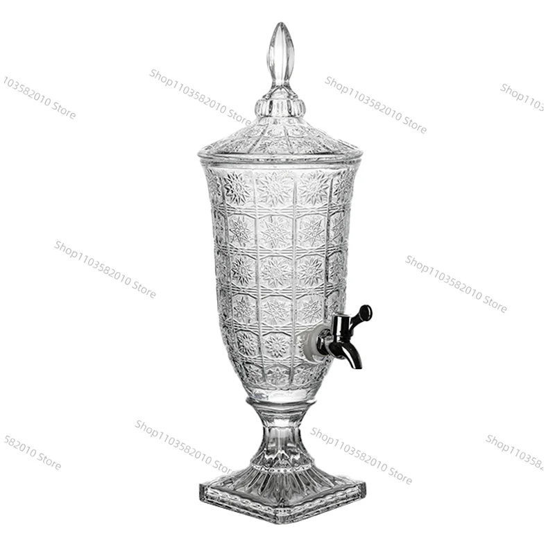 Glass Cold Kettle, High Value Hotel Juice Lemon Tea Beverage Bucket