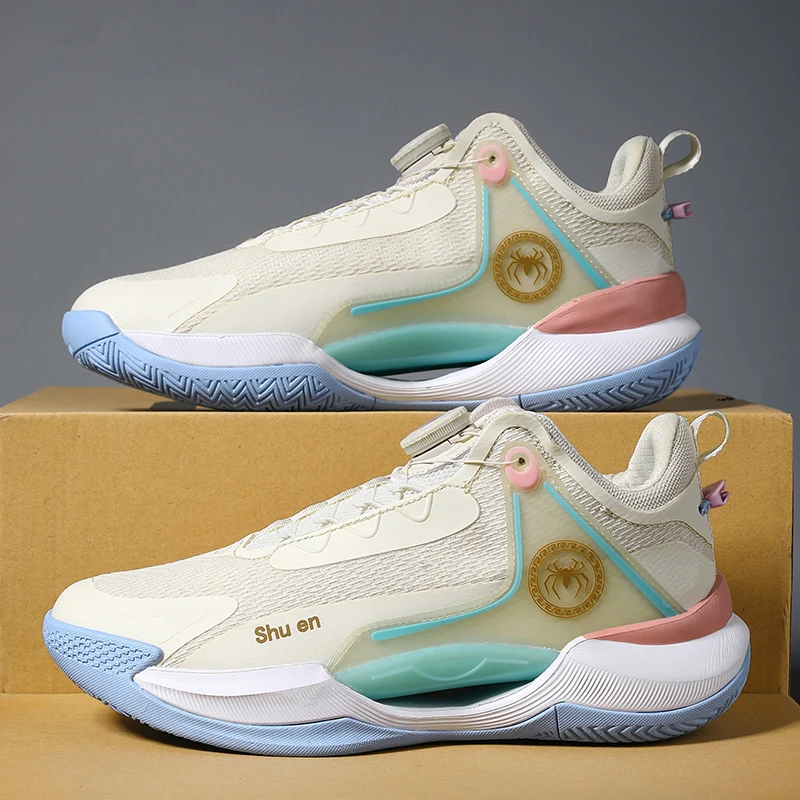 

Mesh Basketball Shoes, Summer Friction Sound Basketball Shoes, Soft-Soled Youth Sports Mesh Shoes