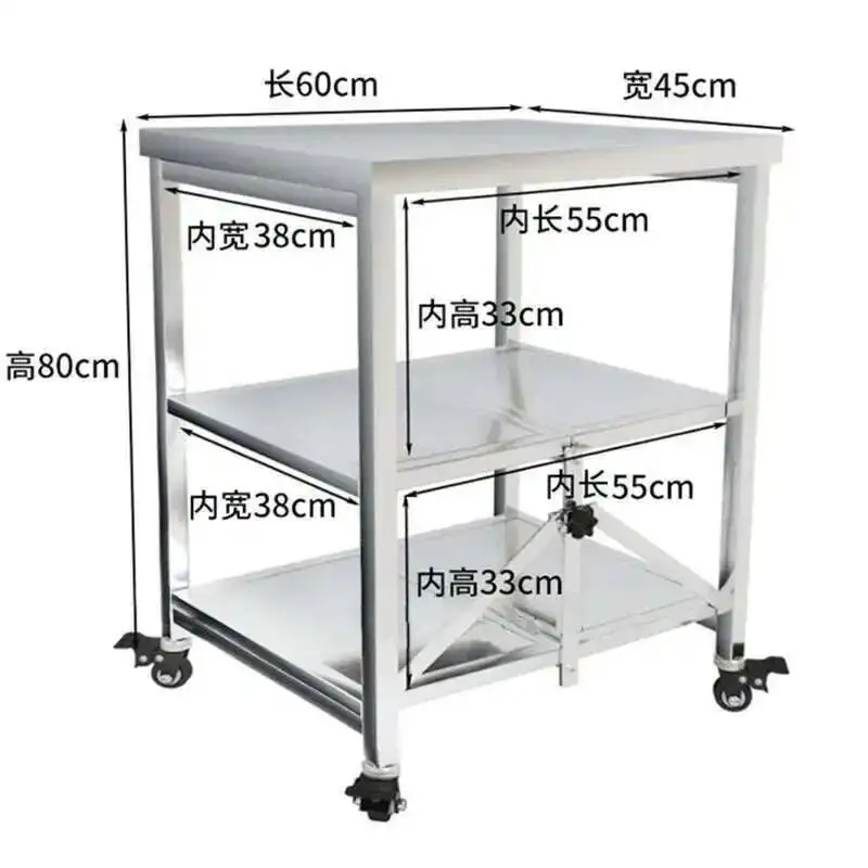 Foldable Kitchen Mobile Cart: The Ultimate Space-Saving Organizer thumbnail