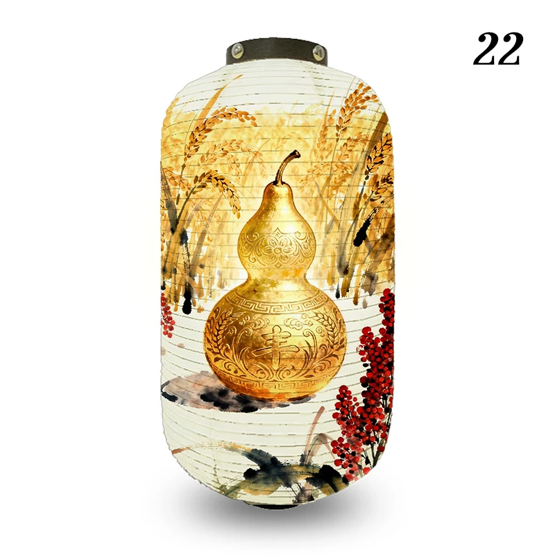 NEW Auspicious Gourd Cloth Lanterns NEW Year Decoration Japanese Lanterns Hanging Lamp Izakaya Restaurant Party Decor Lampshade