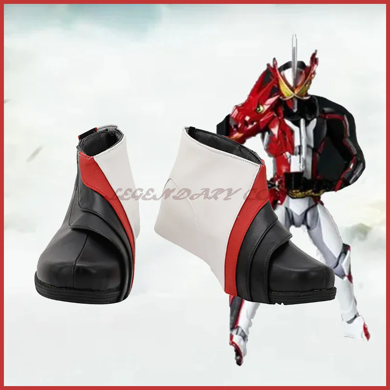 

Обувь для косплея Masked Rider SABER, ботинки из искусственной кожи, реквизит для косплея на Хэллоуин, обувь для взрослых Kamen Rider