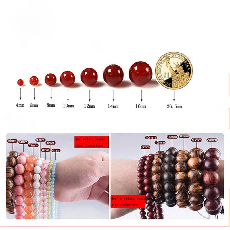 Wholesale 4/6/8/10/12/14mm Gold Color Quartz Green Blue sand Bead Loose Beads DIY Making Bracelets Earrings Jewelry Findings