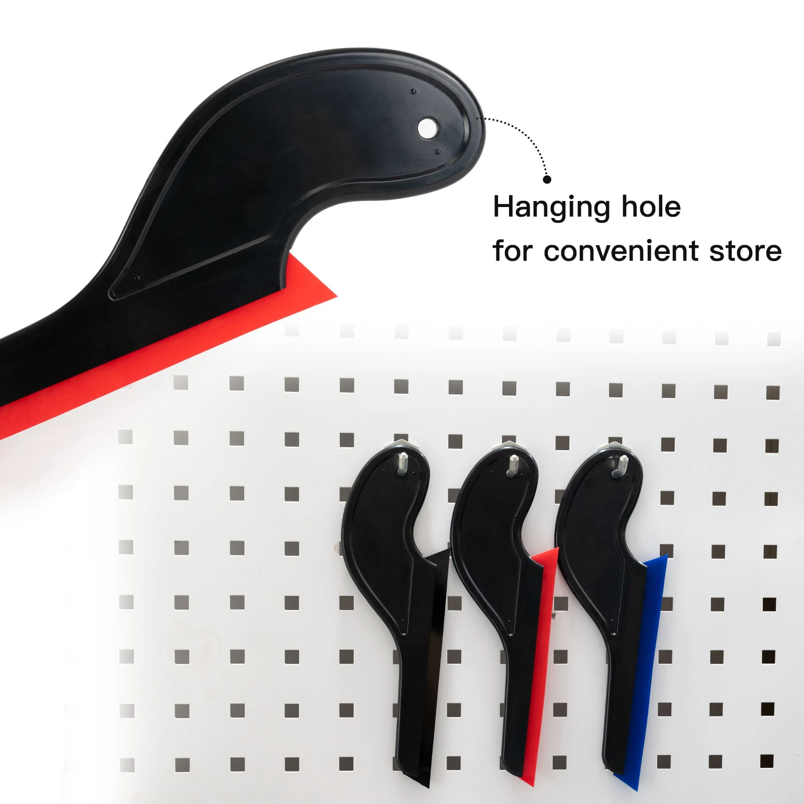 FOSHIO 3pcs Car Squeegee Soft Rubber Blade Side Wiper Scraper Vehicle Cleaning Tool Auto Window Tinting Glass Film Installation