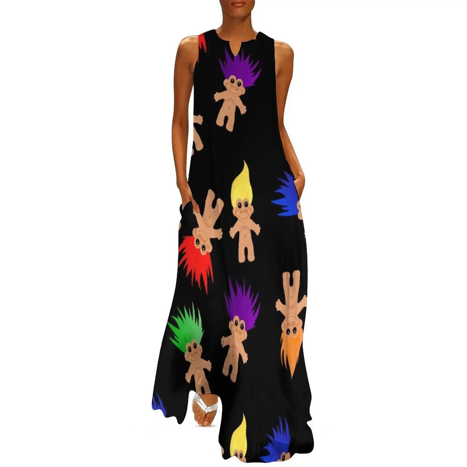 

Troll Dolls Pattern Long Dress Evening dresses Long dresses