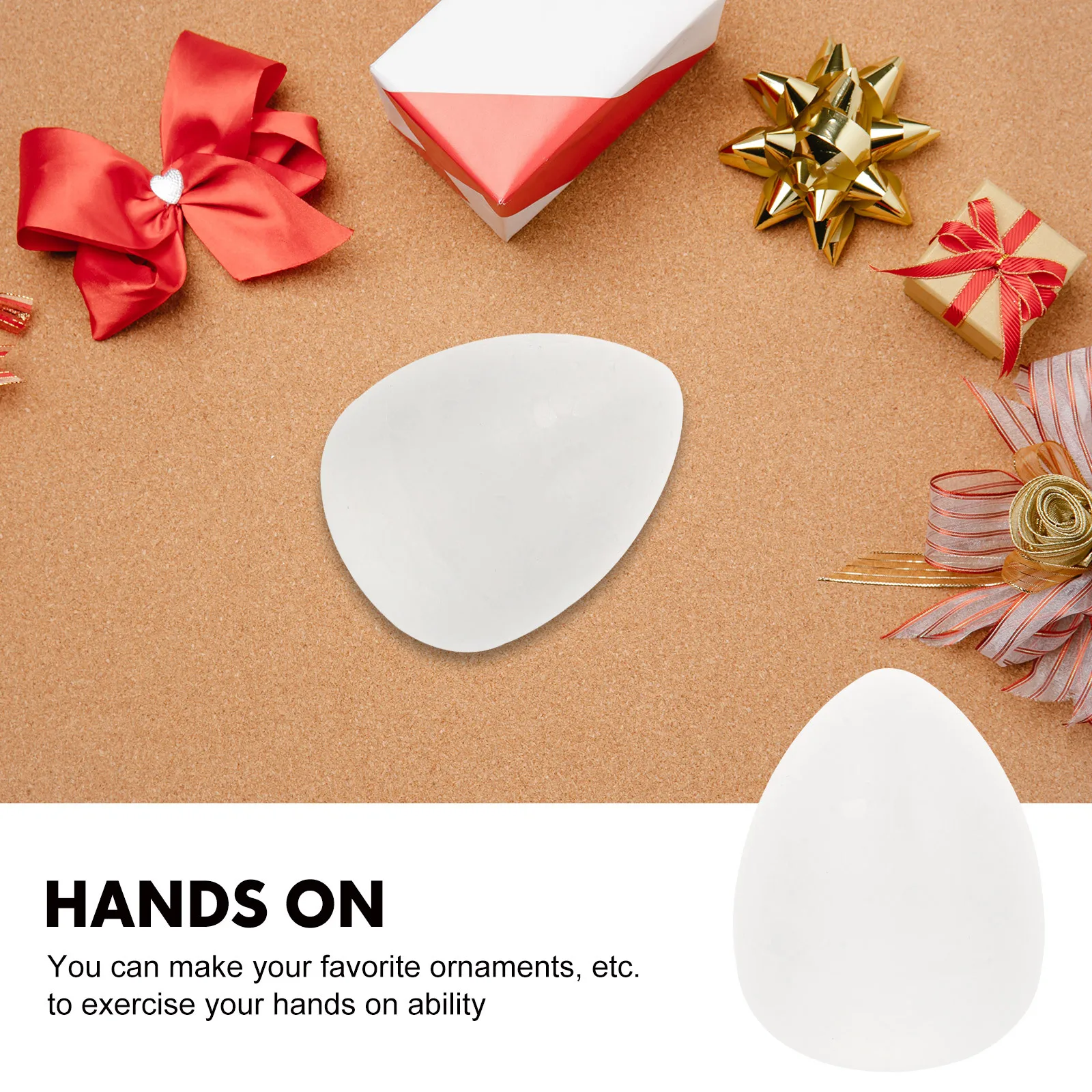 

50pcs Simulated Flower Heart Models for DIY Painting Decorations Creative Handmade Crafts White Easy Storage Christmas Tree