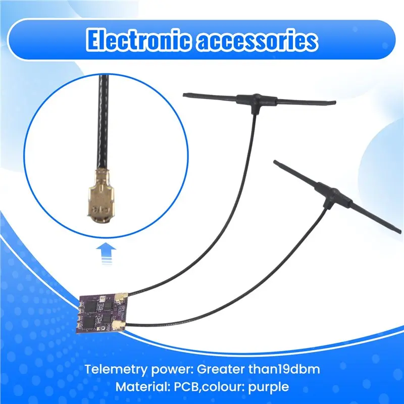 For Happymodel EP1 DUAL TCXO Receiver ESP32 2.4Ghz 2400-2480Mhz CRSF ELRS Mini FPV Racing Drone Receiver EP1 DUAL TCXO Durable