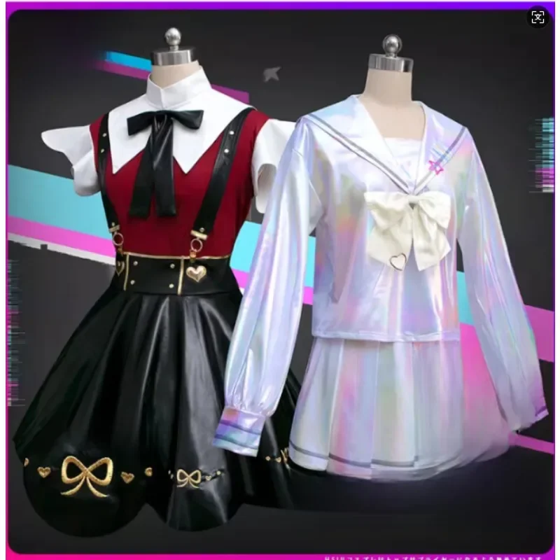 

Rain Cosplay Needy Overdose Game Girls Red JK Uniform Cute Short Dress New Year Costume Full Set Women Christmas Party