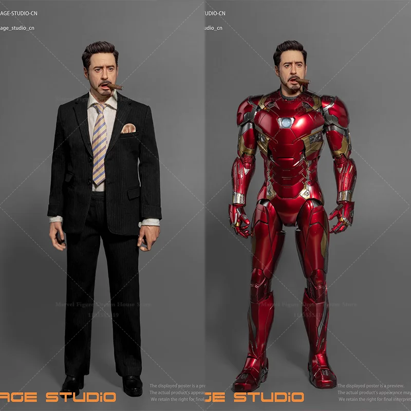 

IMAGE STUDIO 1/6 Scale Customized Head Sculpt Tony Stark Mechanical Armor Division For 12-inch Dolls Action Figure Soldier
