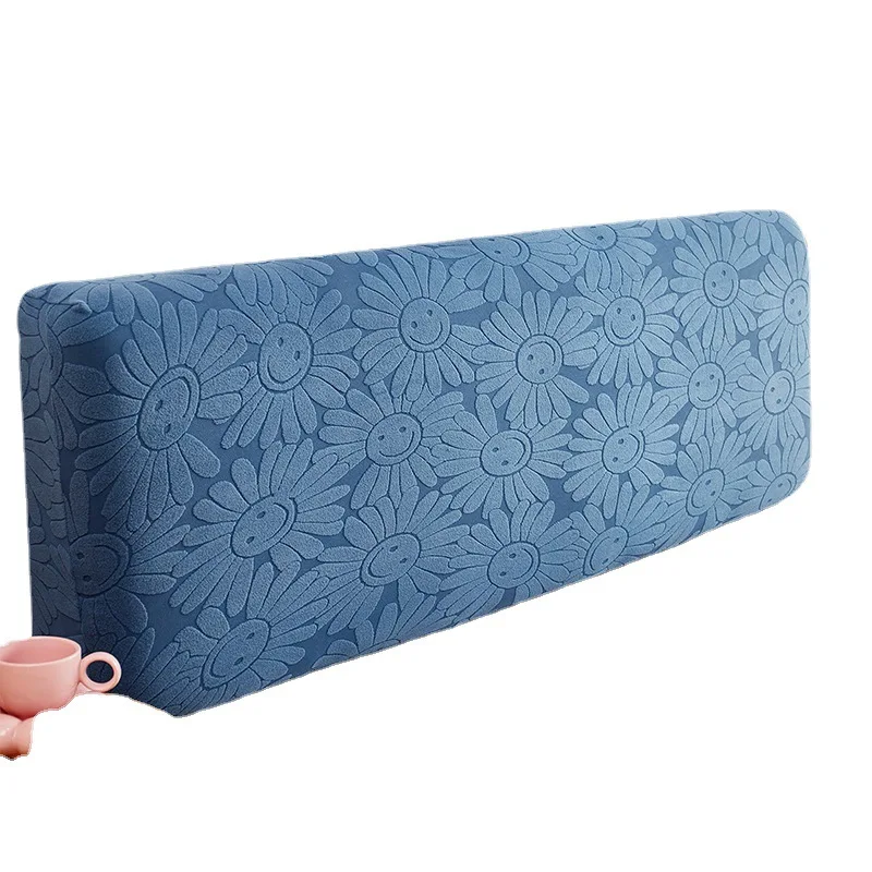 Full Wrap Bed Headboard Cover Stretch Jacquard Dustproof Headboard Slipcover Universal Sofa Back Protector for Bedroom - view 6