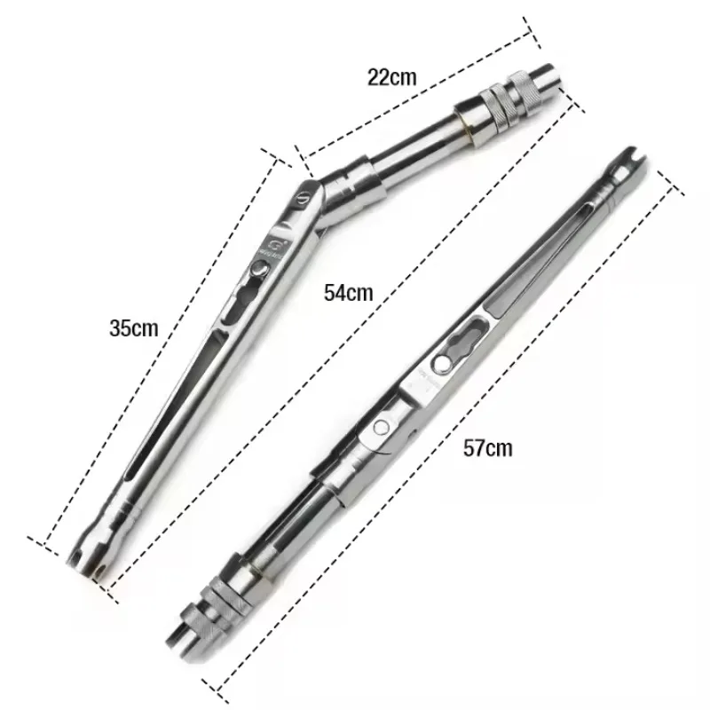 FAST Action  Alloy Composite Trolling Rod Swivel Tip Adjustable Bent Deep Sea Boat Fishing Lake River