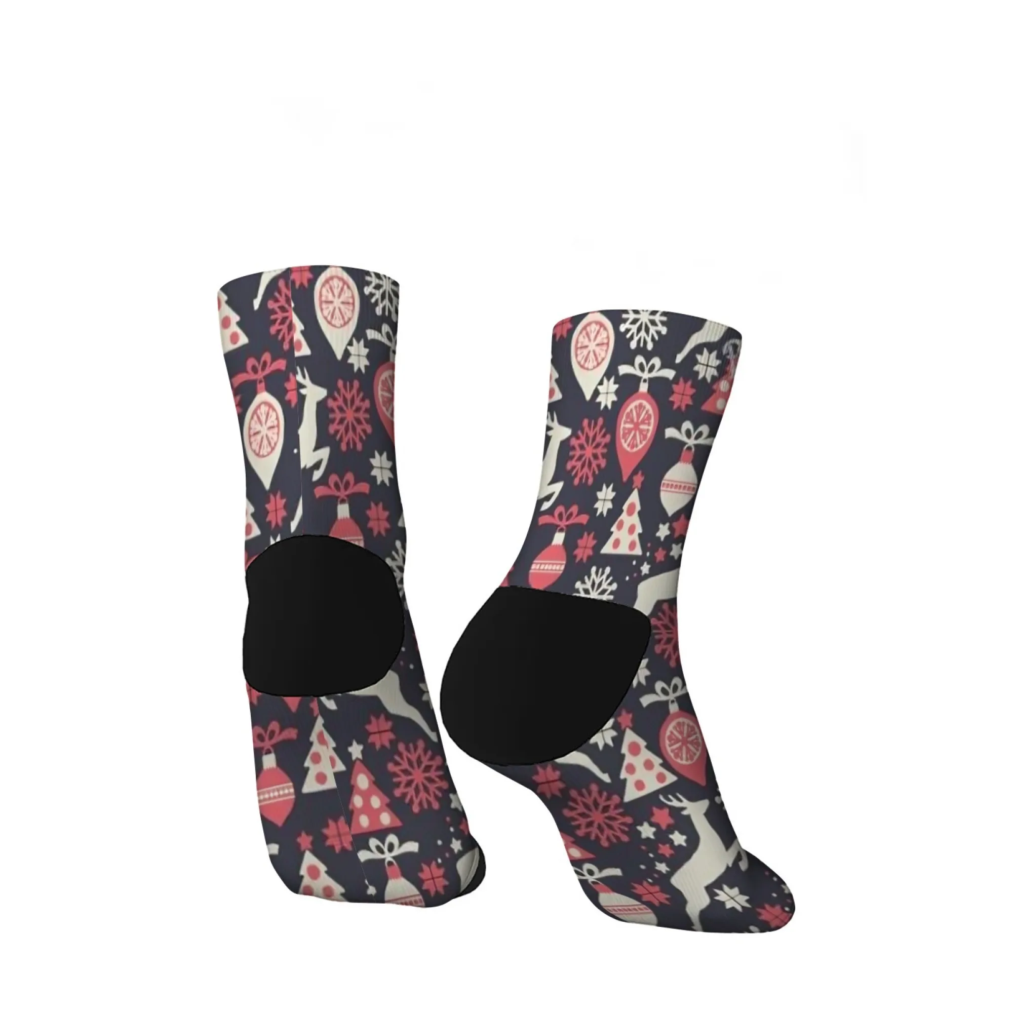 إلك عيد الميلاد موضوع الجوارب عناصر صناديق هدايا عيد الميلاد الرجال الجوارب القصيرة الجدة الجوارب الهيب هوب عارضة المتناثرة نمط هدية #3