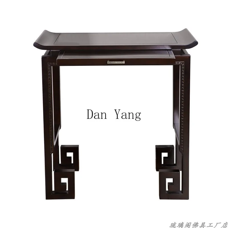 yj simple solid wood supply Buddhist table household incense case Buddhist table Shentai economical God of Wealth table