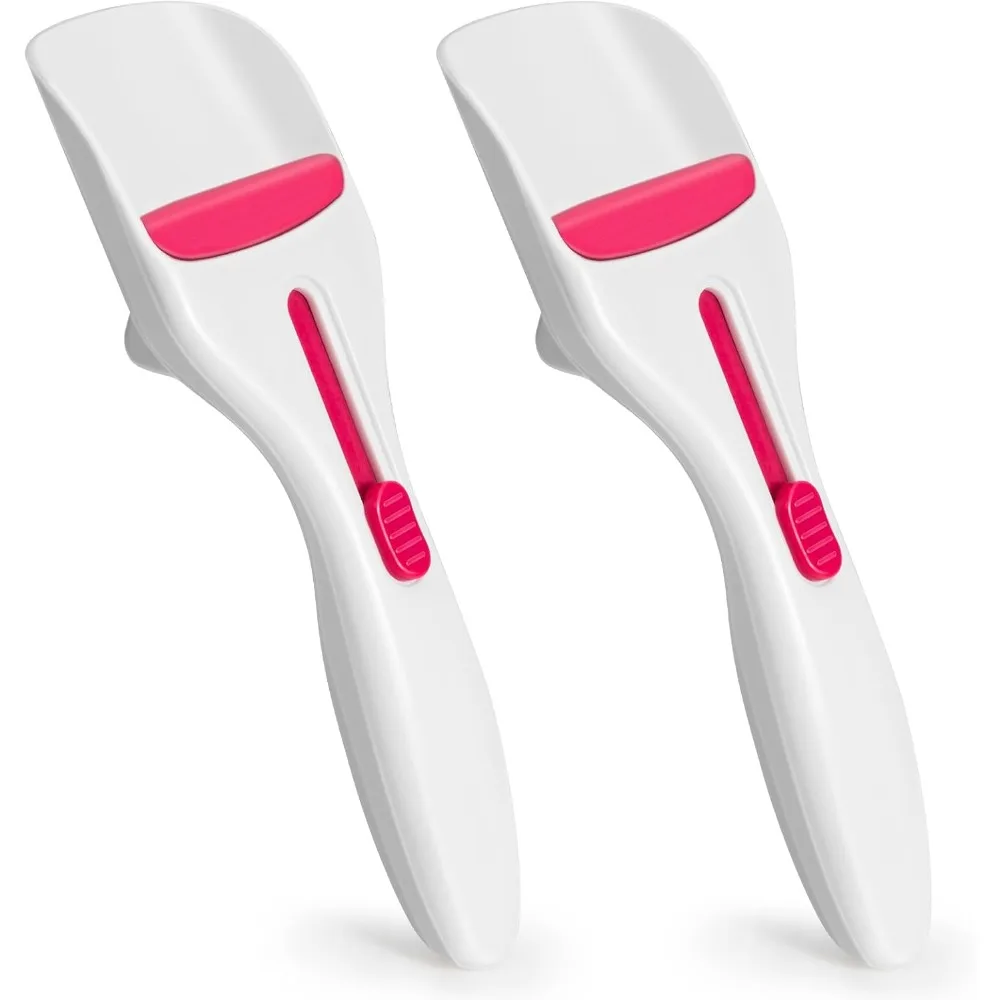 2PCS Cupcake Batter Scoop, One Click Sliding Button Cake Cream Spatulas For Elegant Baking, Pastry & Cake Decorating