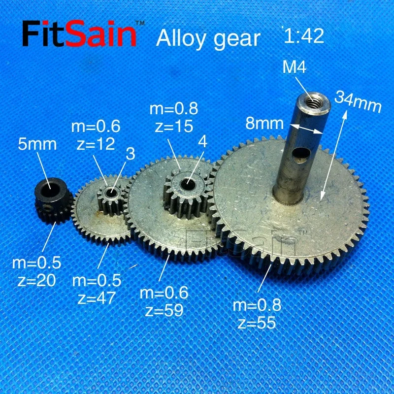 Portable Power Generator All-Metal Reduction and Acceleration Gear Box 775 Motor Diy Small Production