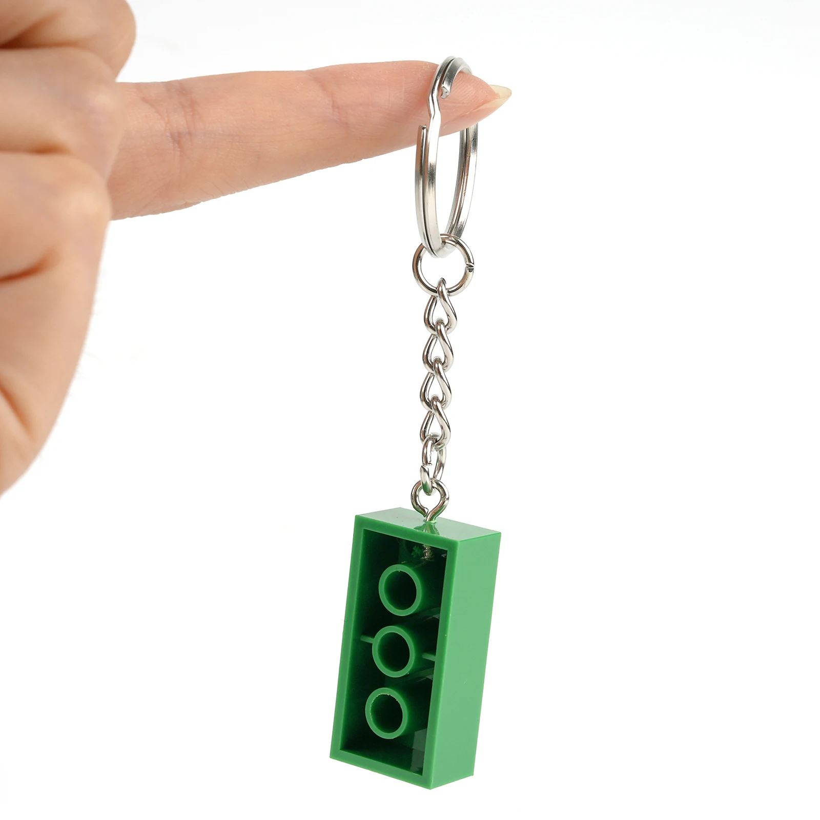 Breloczek Klocki Małe Cząsteczki Kreatywny Pierścień do Zawieszania Brelok MOC 2×4 3001 Płytki Klocków Zabawki DIY dla Dzieci Prezenty