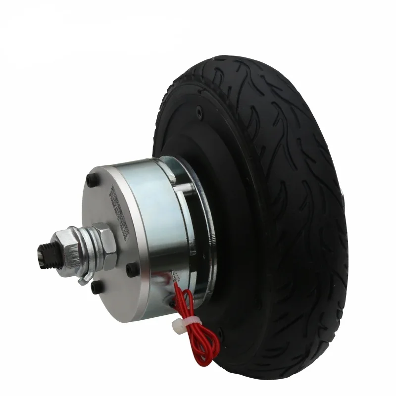 ZLTECH em codificador de baixa velocidade e alta estabilidade 6,5 polegadas 150W 24V 4A 150kg Carga 200RPM Motor de cubo elétrico DC sem escova com freio 5N.m