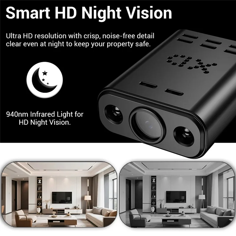 A73E-IR Visione notturna Body Cam 5MP HD Mini WIFI Telecamera Batteria incorporata Monitoraggio remoto Videocamera Tracciamento umano IP
