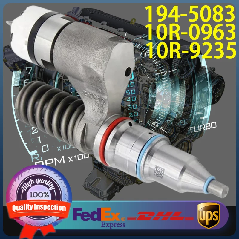 

Common Rail Fuel Injector 194-5083 10R-0963 10R-9235 for Caterpillar CAT Engine 3196 3176C C-12 Excavator 345B 345B II 365B L