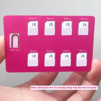 나노 카드 및 핀 거치대, 나노 카드 및 lphone 핀 8 개 보유 