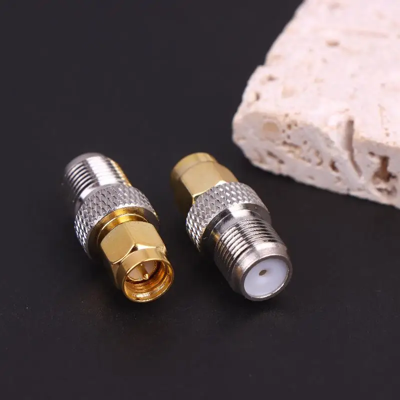 B*Twin Bundle of SMA Male Flip to F Female Copper RF Converter Smaj/FK SMA Interior Thread Interior Needle to F Outer Thread Inn