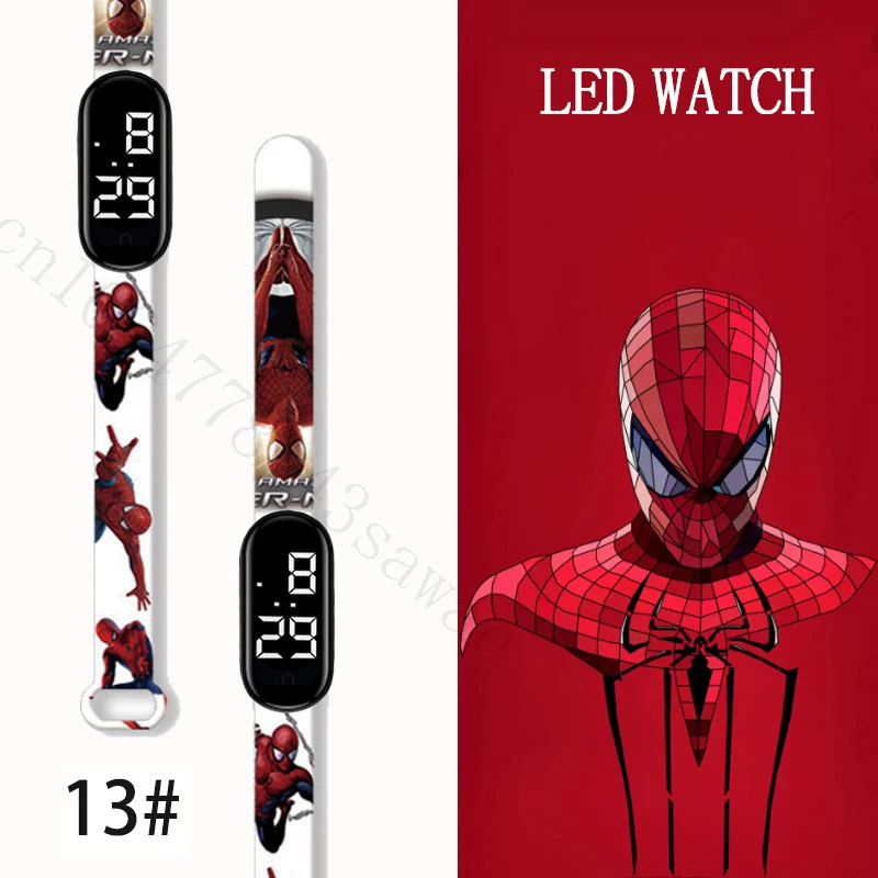 

MINISO Spiderman Kid's Watches Men Sport Wristband Bracelet Waterproof Children Digital Watch Boys LED Clock Gift