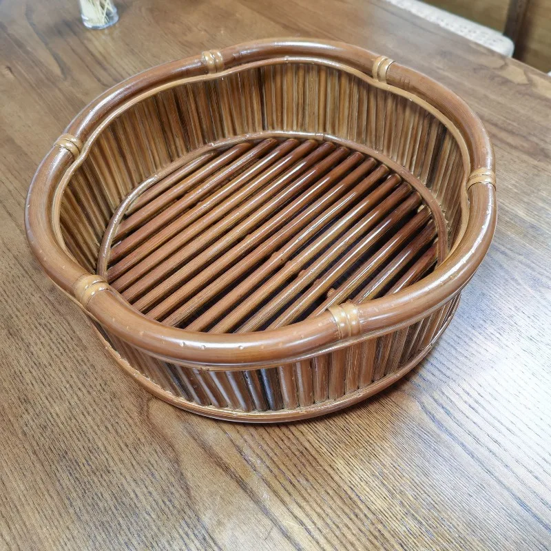 

True vine rattan exquisite storage vegetable basket fruit basket moisture-proof and durable