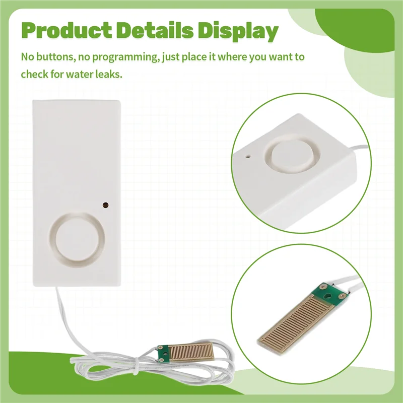 L72A-Home Alarm Water Leakage Spot Alarm Detector Independent Water Leak Sensor Detection Flood Alert Overflow Security Alarm