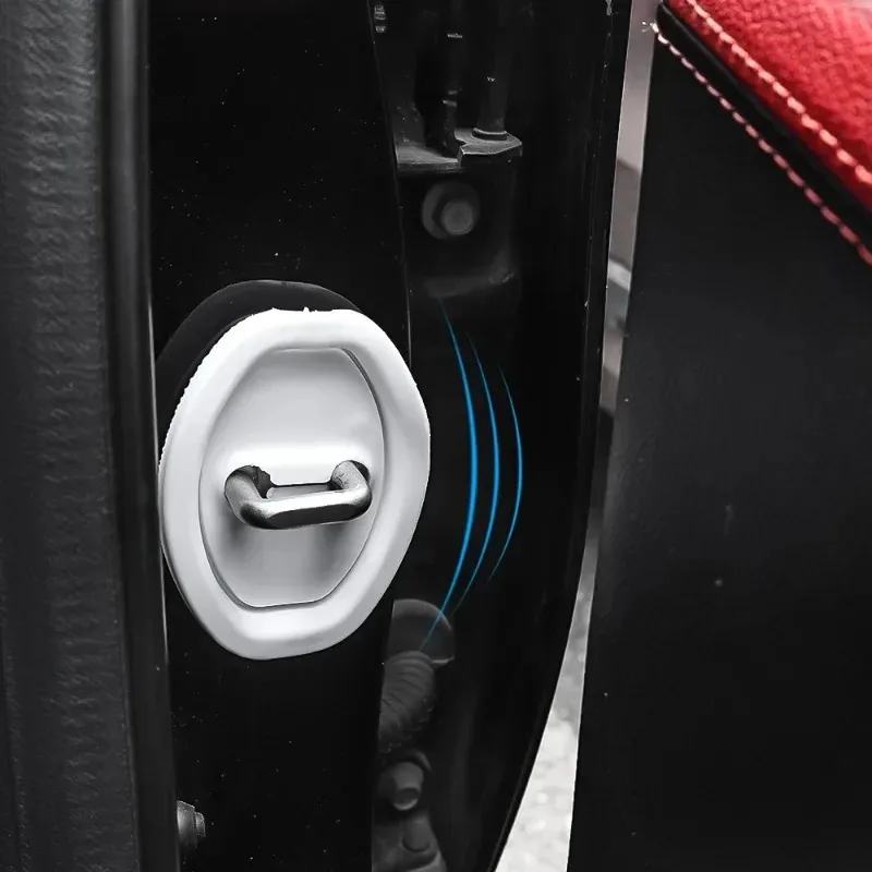 Universal Car Porta Fechando Shockproof Silicone Almofada, Mudo Amortecedor, Trava Protetora, Acessórios